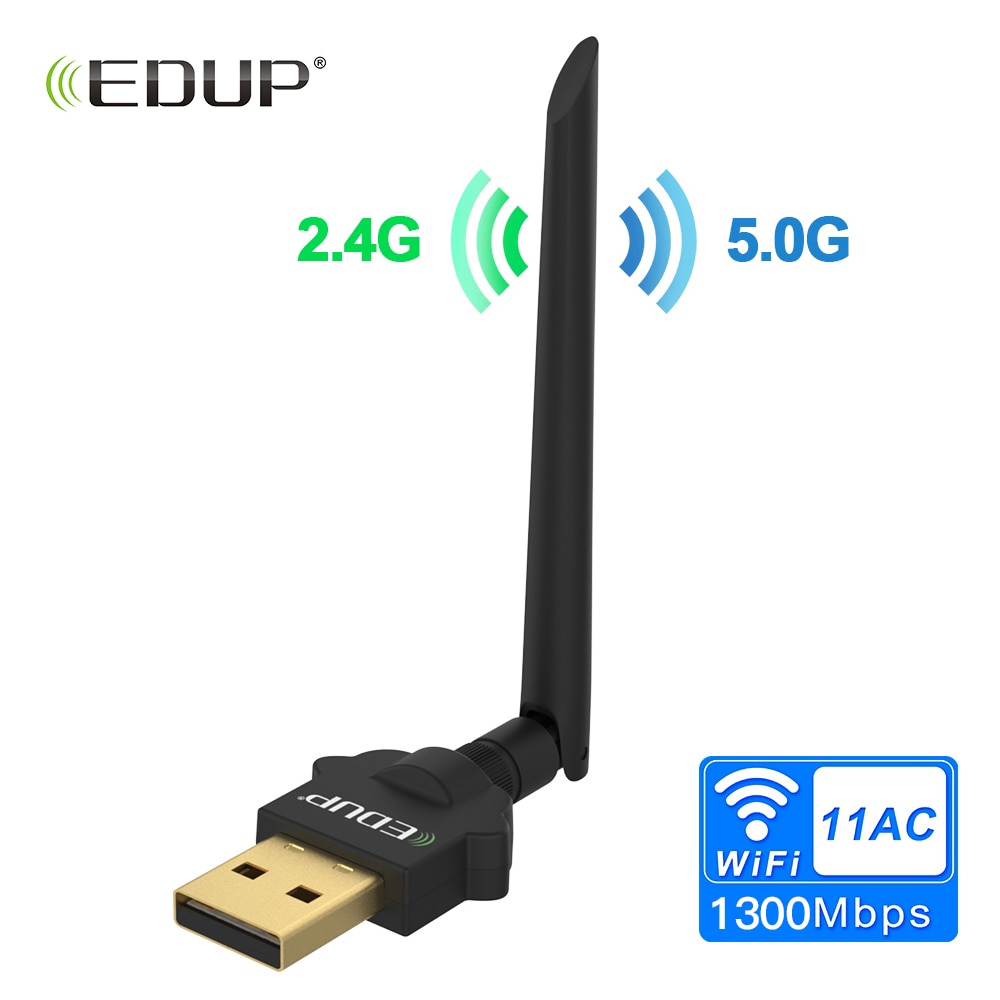 Antena USB WiFi Adaptador 1200Mbps - microtiendasonline